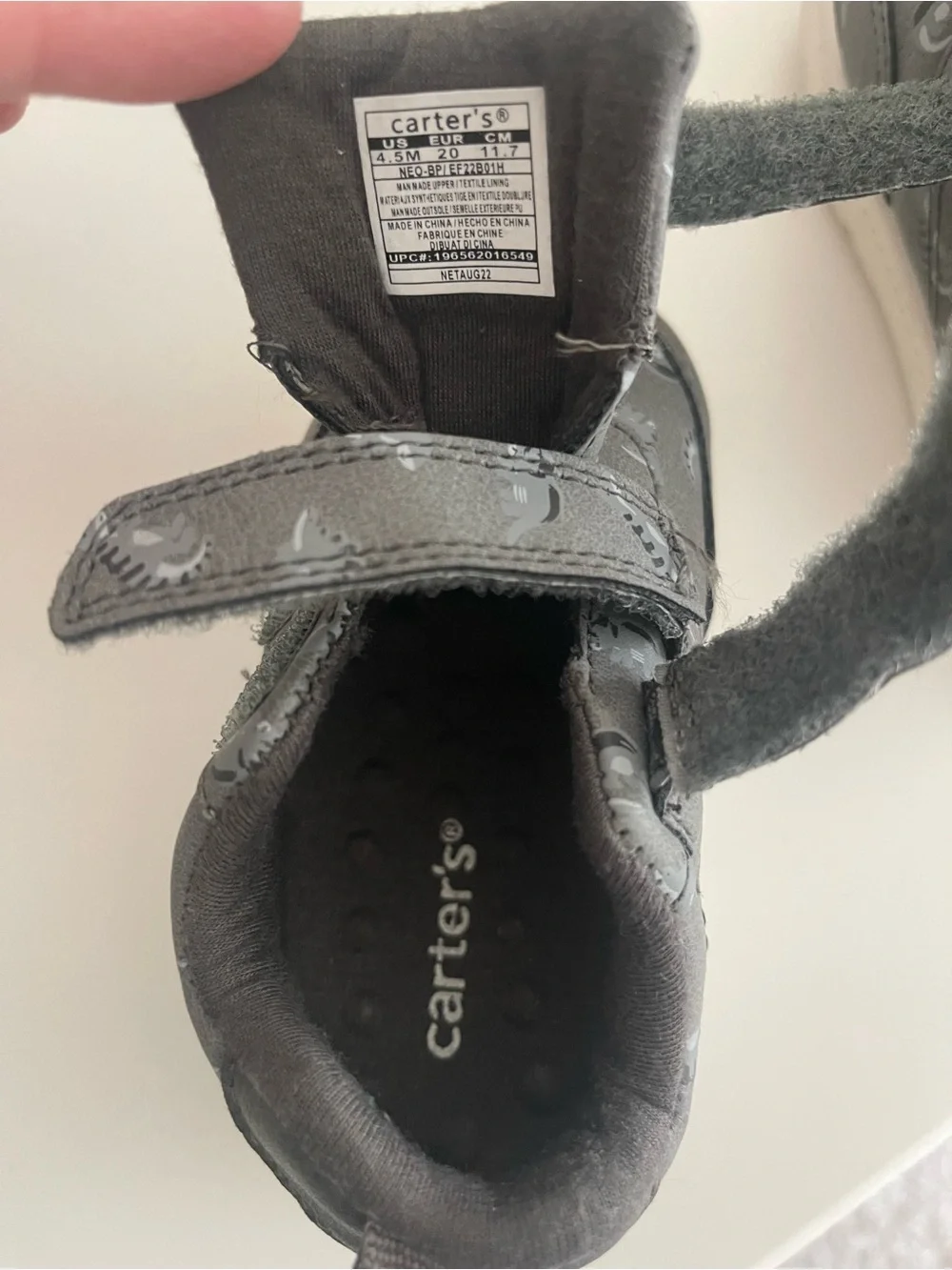 Ten little and Carters toddler shoes sizes 4.5-6